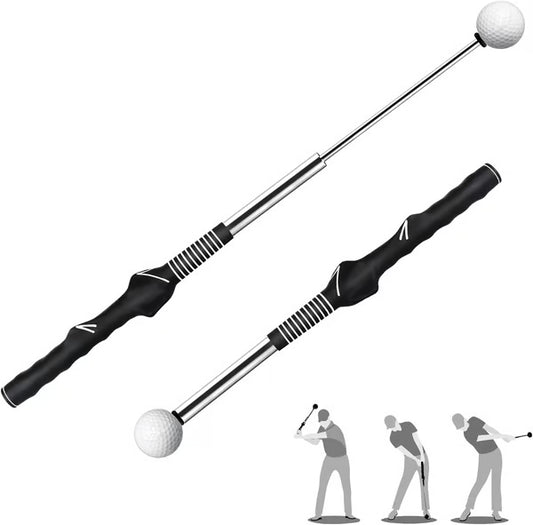Ayuda retráctil para el entrenamiento del swing de golf
