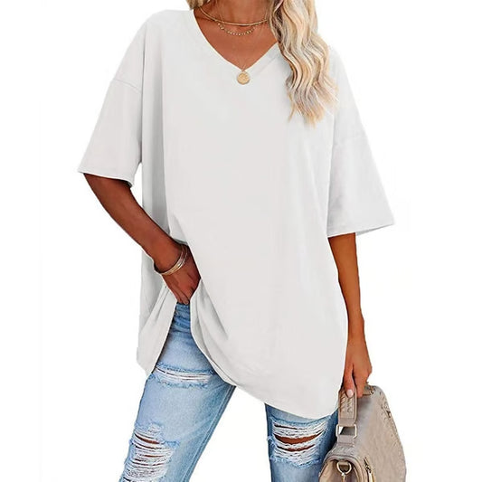 CAMISETA HOLGADA DE MUJER NUEVA DE VERANO