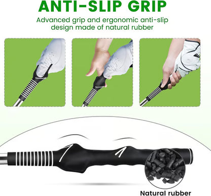 Ayuda retráctil para el entrenamiento del swing de golf