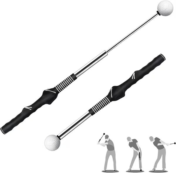 Ayuda retráctil para el entrenamiento del swing de golf
