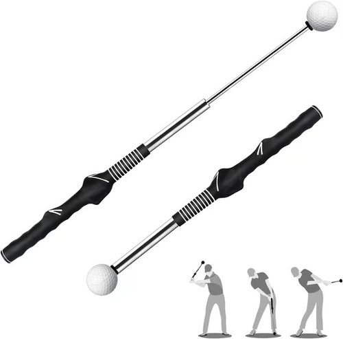 Ayuda retráctil para el entrenamiento del swing de golf