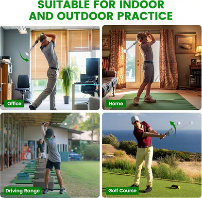 Ayuda retráctil para el entrenamiento del swing de golf