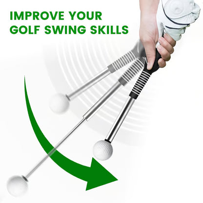 Ayuda retráctil para el entrenamiento del swing de golf
